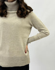 Maglione dolcevita con brillantini taglia comoda