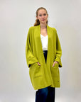 Cardigan lungo comodo con tasche