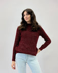 Pullover lupetto lurex
