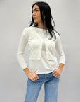 Cardigan corto con bottoni