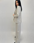 Completo elegante gilet giacca e pantaloni