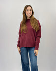 Pullover girocollo con brillantini