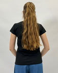 T-shirt con cuore e scritte