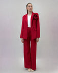 Completo premium giacca e pantaloni a palazzo