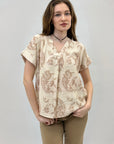 Maglia con scollo alla coreana