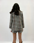 Completo premium giacca e pantaloncini check
