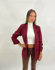 Blazer elegante a manica arrotolata