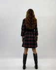Abito tartan con gonna ampia