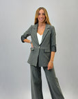 Completo giacca e pantaloni in punto milano