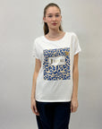 T-shirt taglia comoda con scritta J'adore