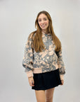 Cardigan fantasia in bouclè