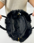 Borsa con pelo a secchiello