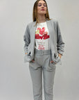 Completo giacca e pantaloni a righe