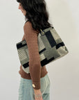 Borsa morbida con fantasia
