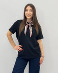 Maglia con foulard