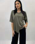 Maglia comoda con dettaglio bottoni