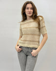 Maglia crochet mezze maniche