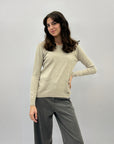 Maglia morbida con zip dietro