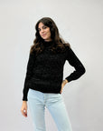 Pullover lupetto lurex