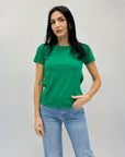 T-shirt in cotone tinta unita petite