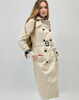 Giacca trench lunga