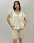Maglia leggera con scollo a V