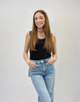 Canotta con strass
