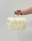 Borsa con pelo e perle Alex Max