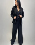 Completo elegante gilet giacca e pantaloni