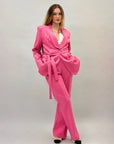 Completo giacca e pantalone con cintura