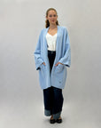 Cardigan lungo comodo con tasche