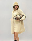 Cappotto Donna Teddy con Cuori sulle Maniche