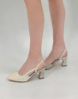 Slingback in tweed Coco