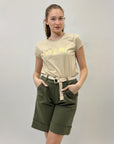 T-shirt comoda slim fit scritta love me
