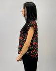 Blusa leggero con stampa frutta