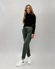 Pantaloni in punto milano elasticizzato