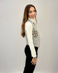 Gilet in maglia con ricami