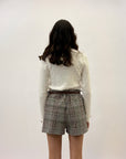 Completo premium giacca e pantaloncini check