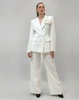 Completo premium giacca e pantaloni a palazzo