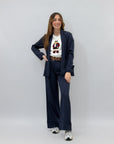Completo giacca e pantaloni a righe