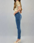 Pantaloni jeans cucitura sul retro