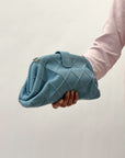 Borsa pochette con intrecci