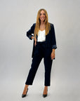 Completo giacca e pantalone con fiocco