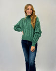 Maglione lupetto pesante con intrecci