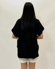T-shirt in cotone con stampa taglia comoda