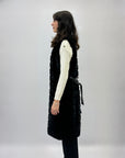 Gilet lungo in ecofur morbido