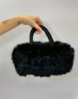 Borsa con pelo a secchiello