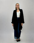 Cardigan lungo comodo con tasche
