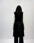 Gilet lungo in ecofur morbido