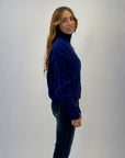 Maglione lupetto pesante con intrecci